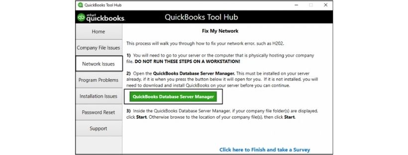 QuickBooks database server manager