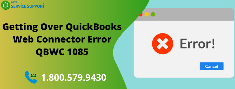 QuickBooks Web connector error qbwc 1085