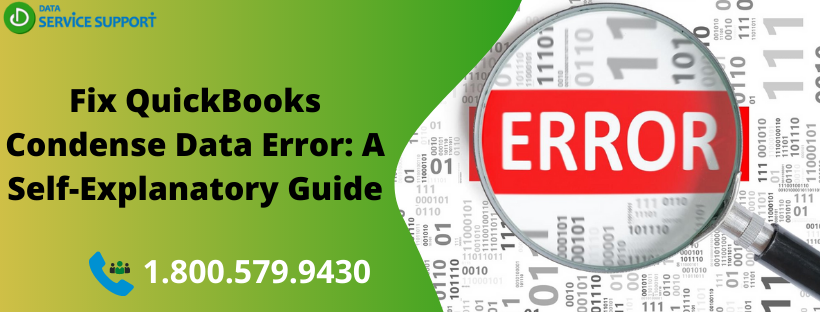 QuickBooks Condense Data Error
