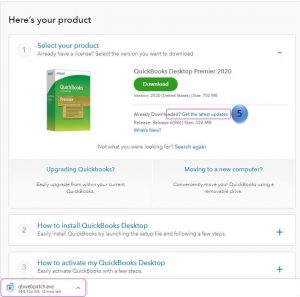 download quickbooks updates manually