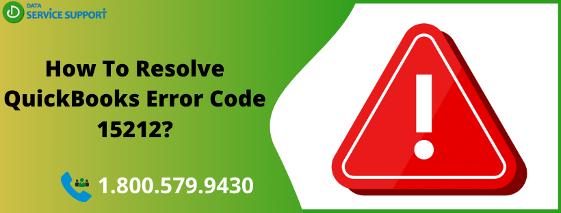 How To Resolve QuickBooks Error Code 15212