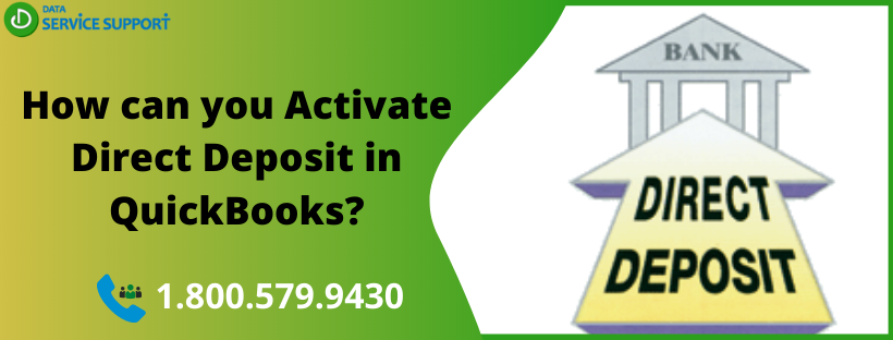activate direct deposit in QuickBooks