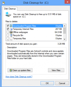  Disk Cleanup for C