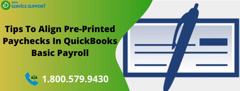 Align Pre-Printed Paychecks In QuickBooks Basic Payroll