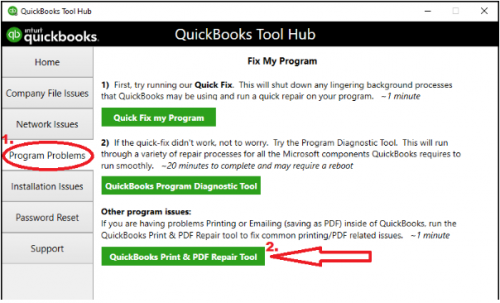 QuickBooks Print and PDF Repair Tool