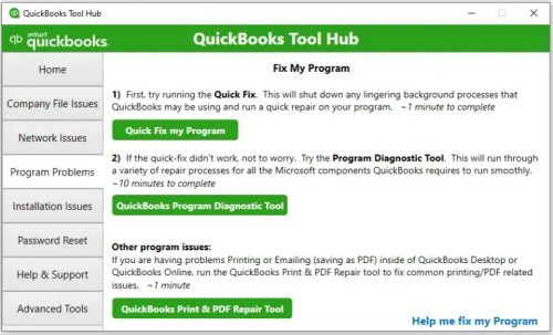 Quick Fix my Program