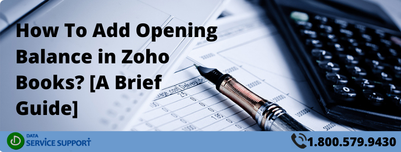 How To Add Opening Balance in Zoho Books