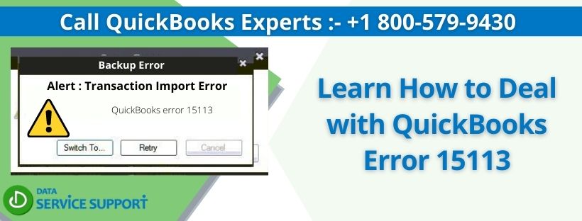 Learn How to Deal with QuickBooks Error 15113