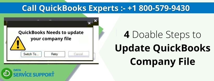 update your company file in QuickBooks