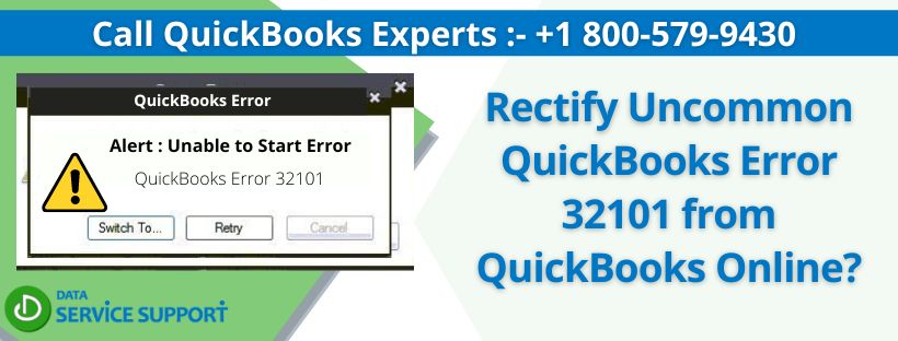 Rectify Uncommon QuickBooks Error 32101 from QuickBooks Online