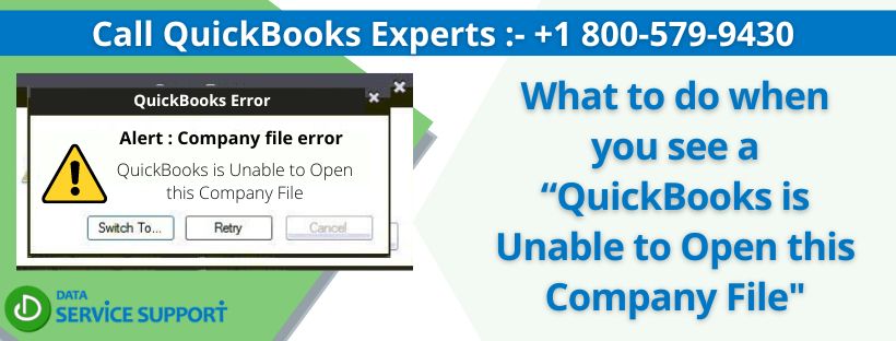 QuickBooks is Unable to Open this Company File