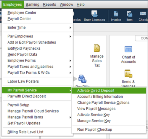 QuickBooks Direct Deposit